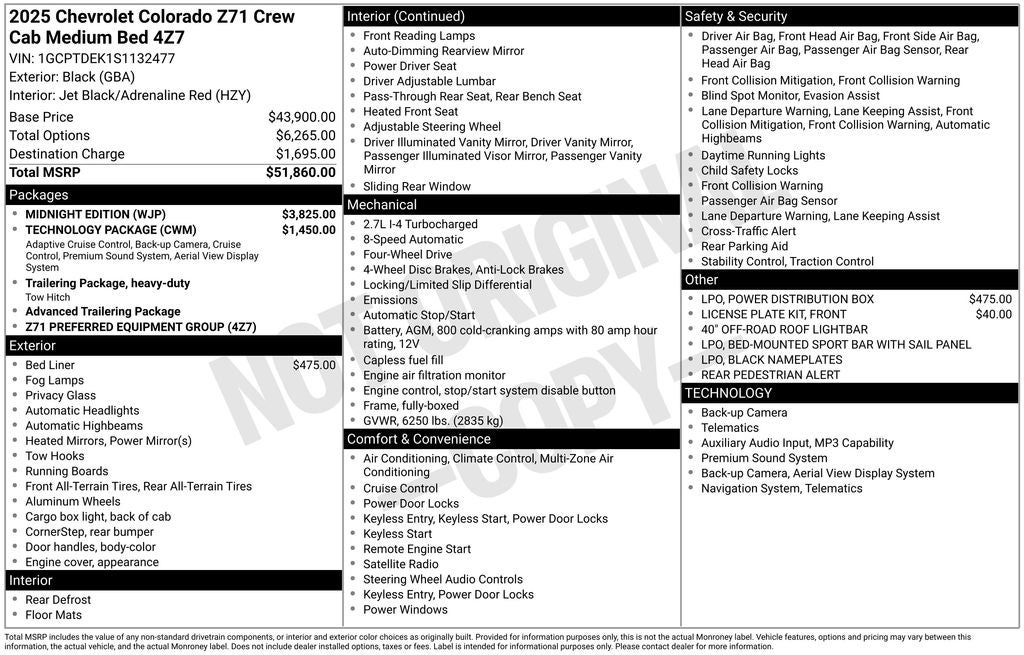 2025 Chevrolet Colorado Z71