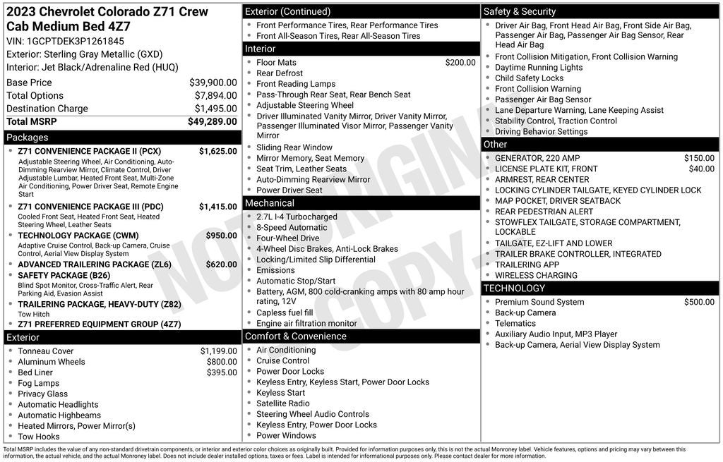 2023 Chevrolet Colorado Z71