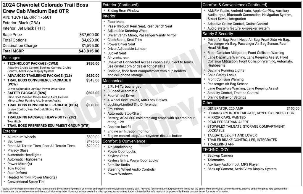 2024 Chevrolet Colorado Trail Boss