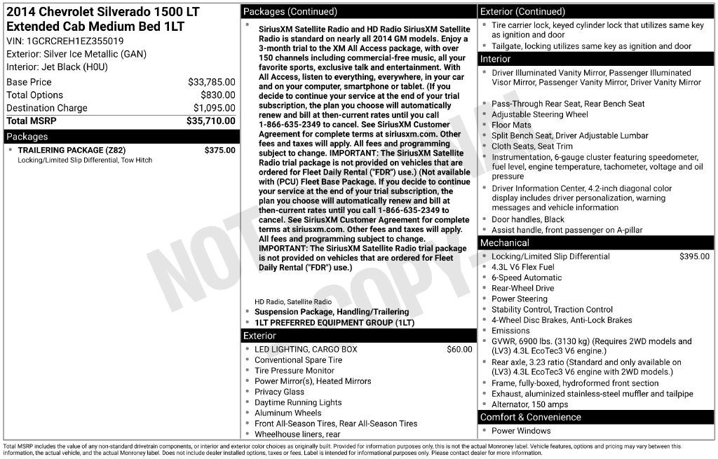 2014 Chevrolet Silverado 1500 LT LT1