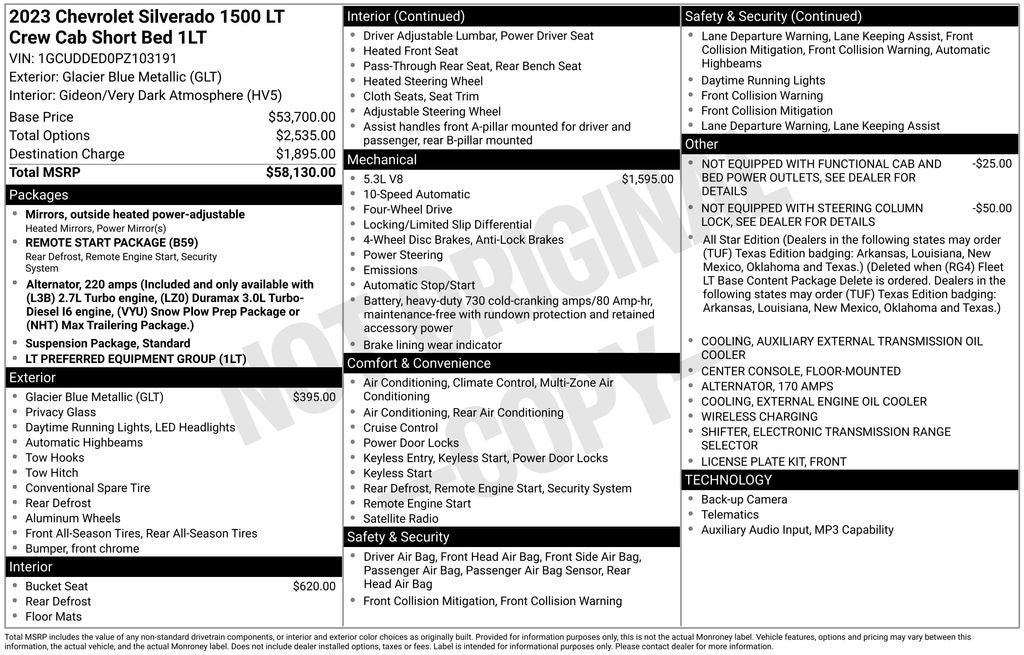 2023 Chevrolet Silverado 1500 LT