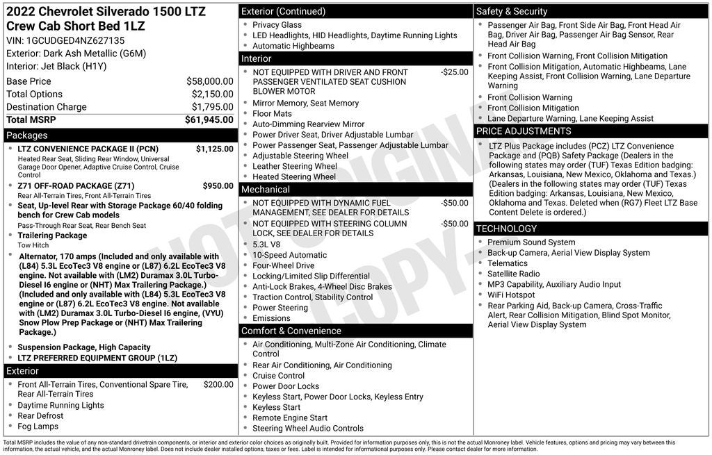 2022 Chevrolet Silverado 1500 LTZ