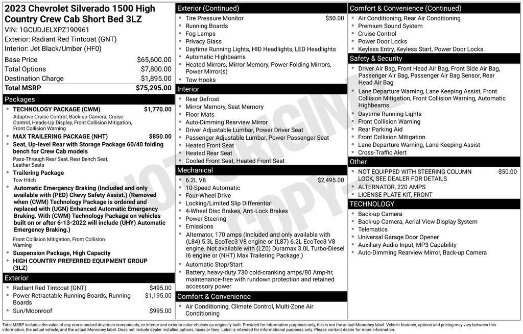 2023 Chevrolet Silverado 1500 High Country