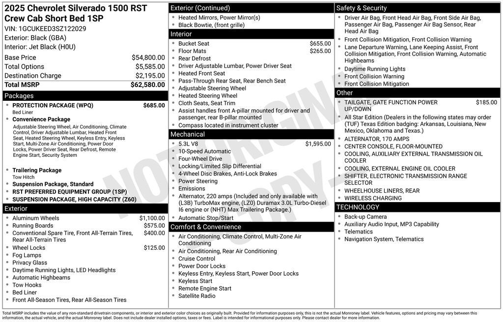 2025 Chevrolet Silverado 1500 RST