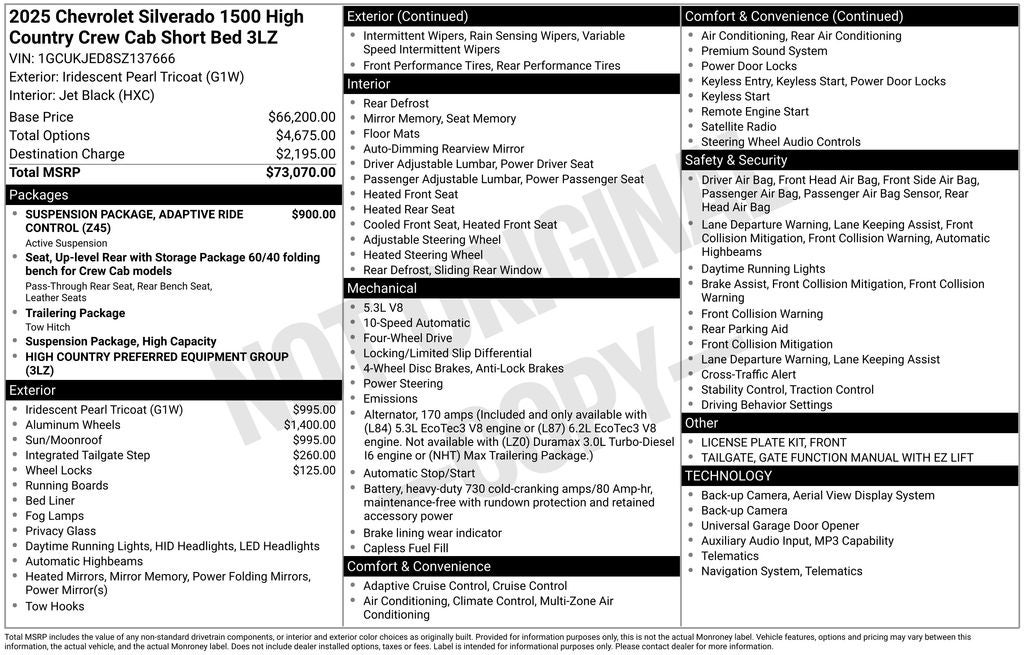 2025 Chevrolet Silverado 1500 High Country