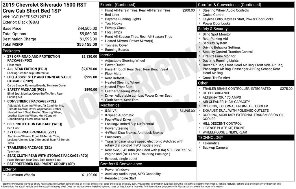 2019 Chevrolet Silverado 1500 RST