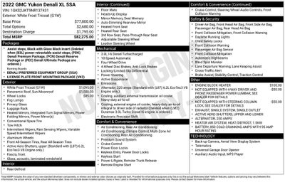 2022 GMC Yukon XL Denali