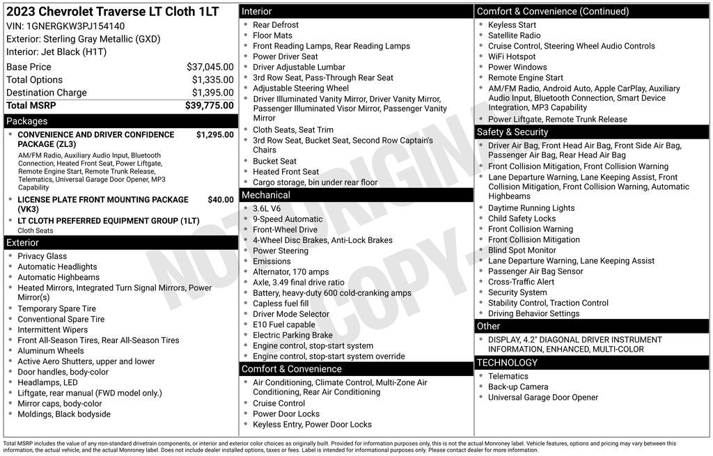 2023 Chevrolet Traverse LT 1LT