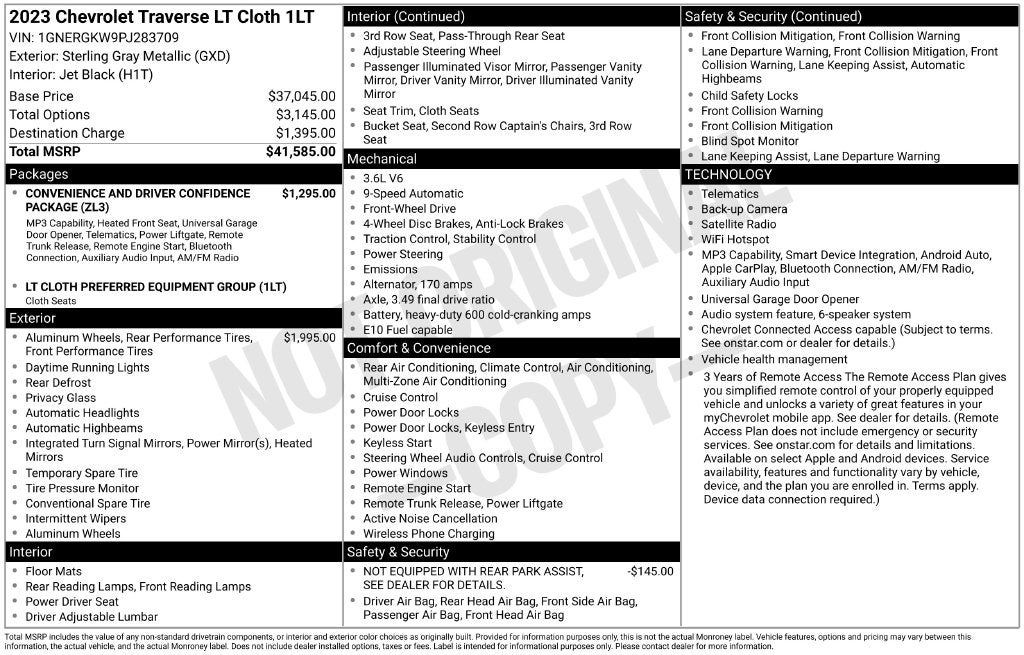 2023 Chevrolet Traverse LT 1LT