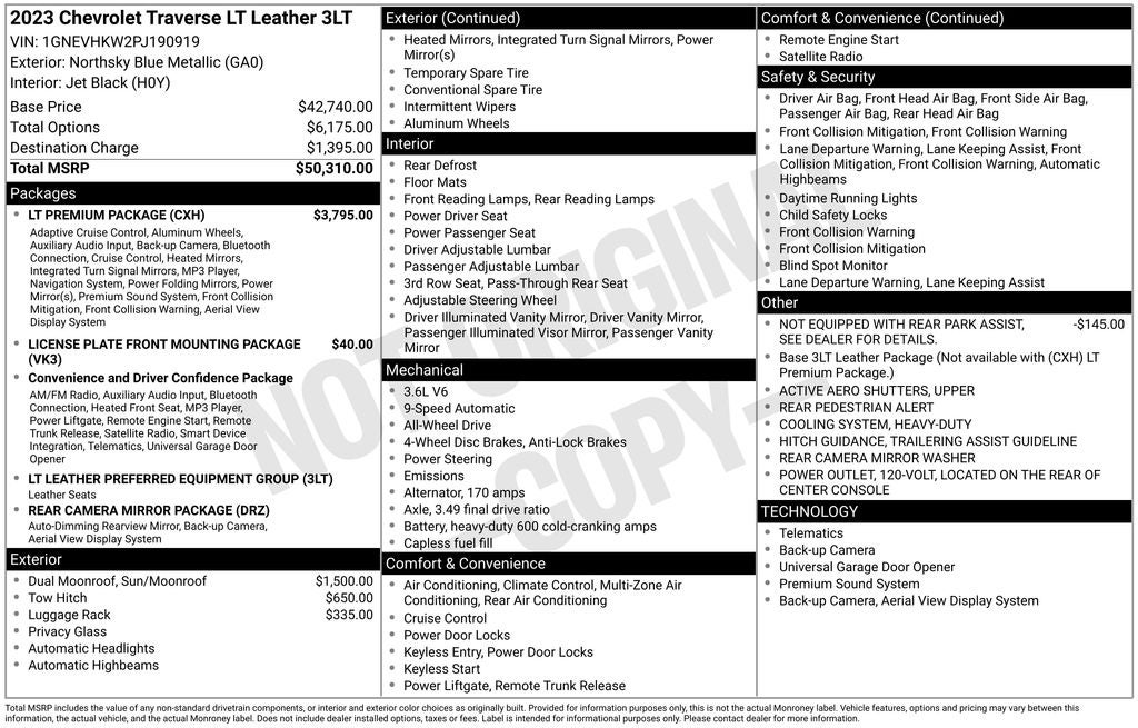 2023 Chevrolet Traverse LT Leather