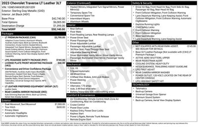 2023 Chevrolet Traverse LT Leather