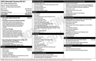 2023 Chevrolet Traverse RS
