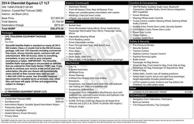 2014 Chevrolet Equinox LT 1LT