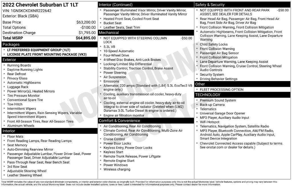 2022 Chevrolet Suburban LT