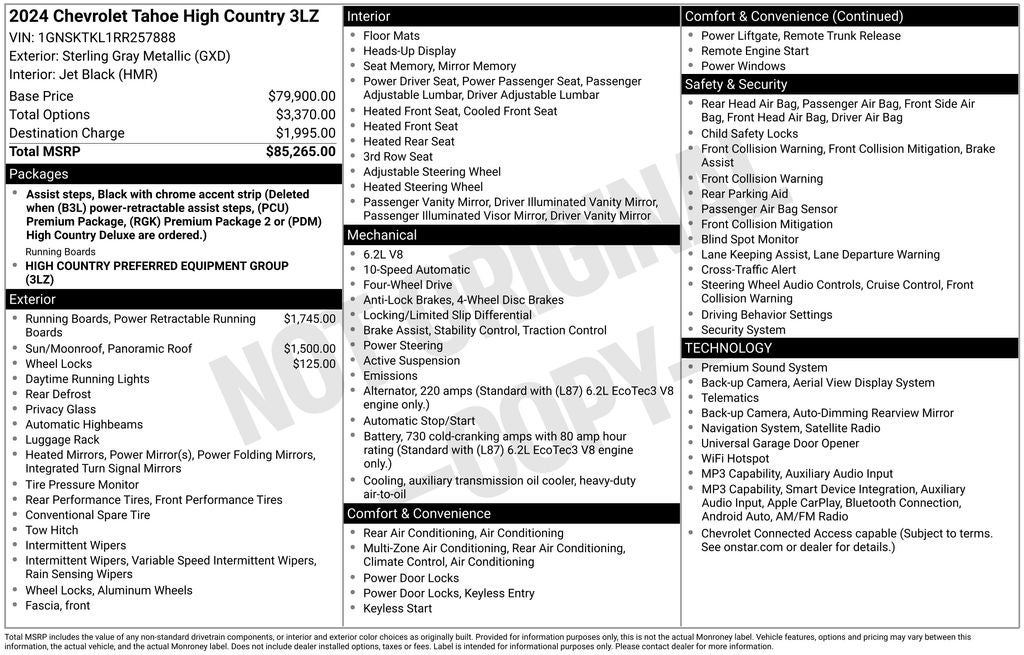 2024 Chevrolet Tahoe High Country
