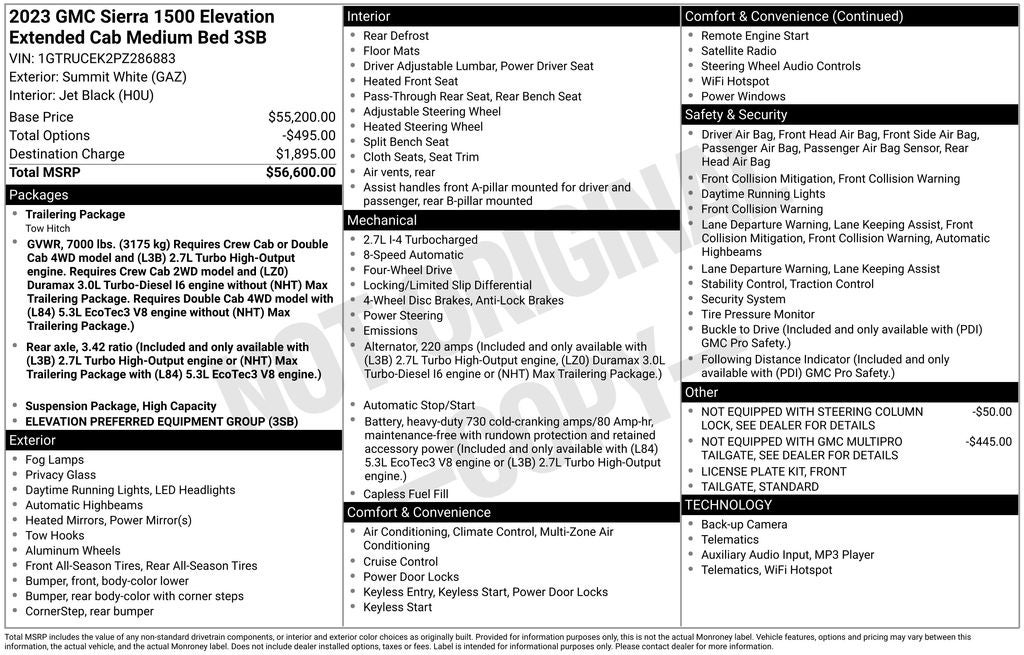 2023 GMC Sierra 1500 Elevation