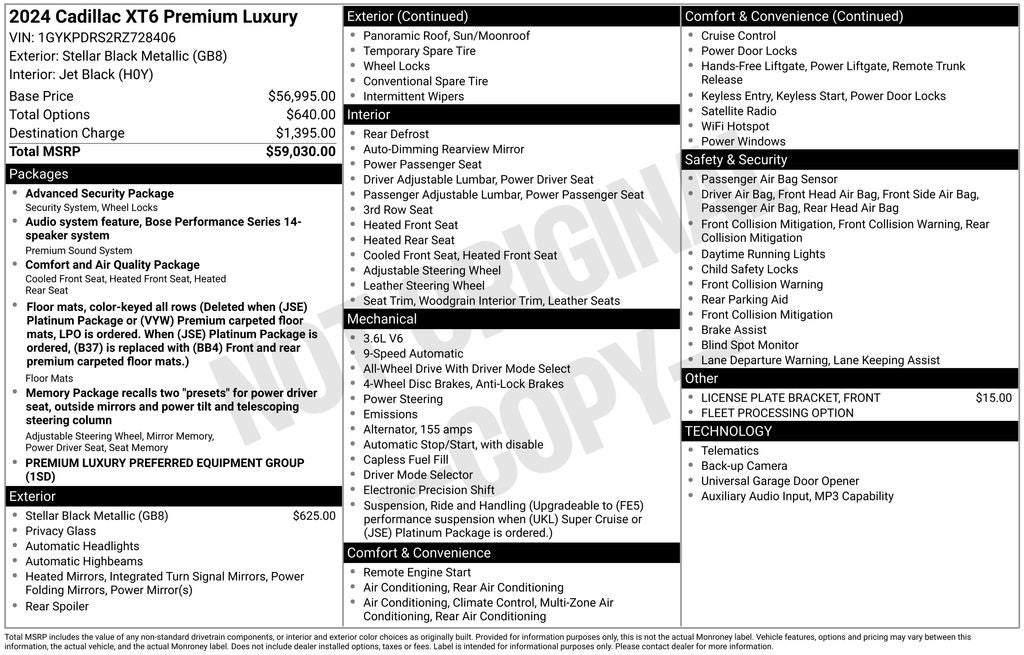 2024 Cadillac XT6 Premium Luxury