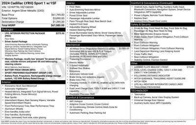 2024 Cadillac LYRIQ Sport