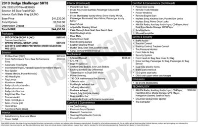 2010 Dodge Challenger SRT8