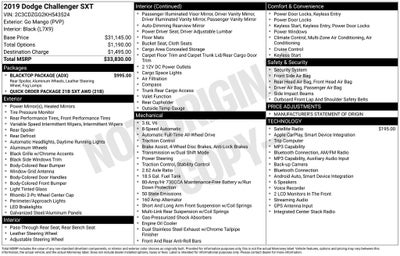 2019 Dodge Challenger SXT