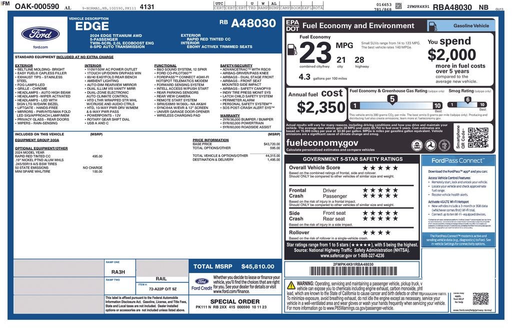 2024 Ford Edge Titanium