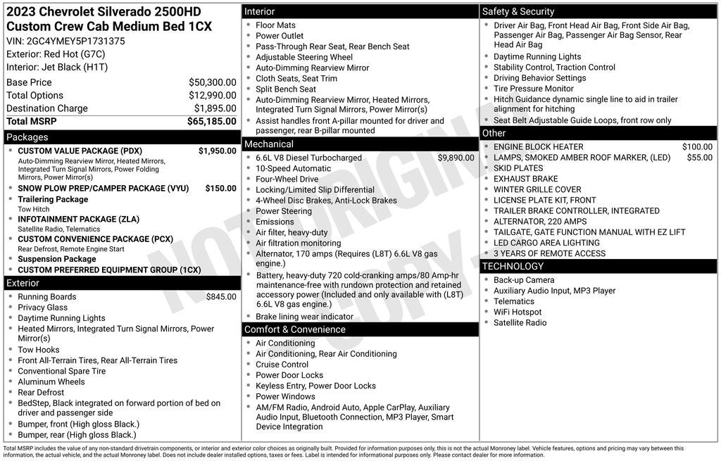 2023 Chevrolet Silverado 2500HD Custom