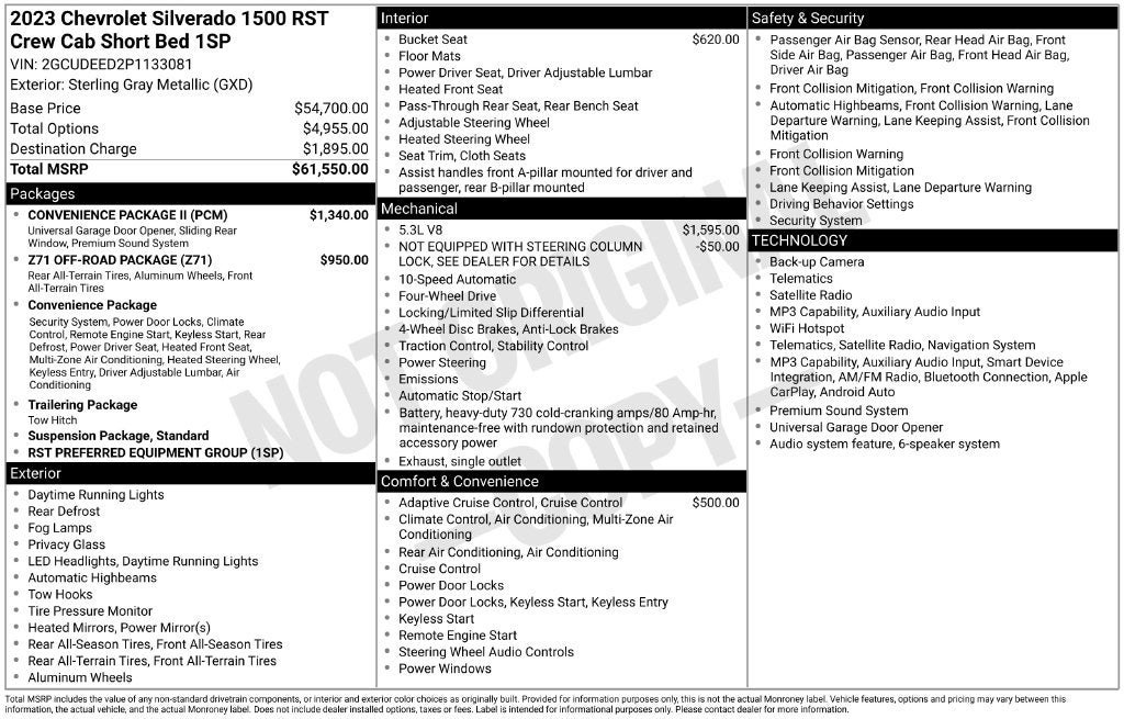 2023 Chevrolet Silverado 1500 RST