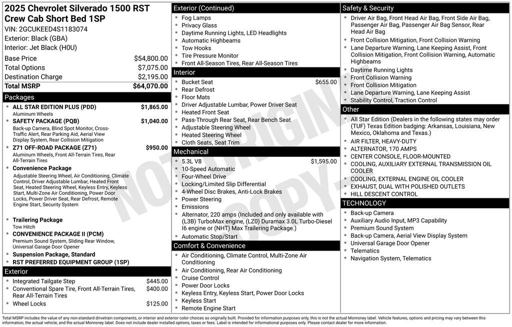 2025 Chevrolet Silverado 1500 RST