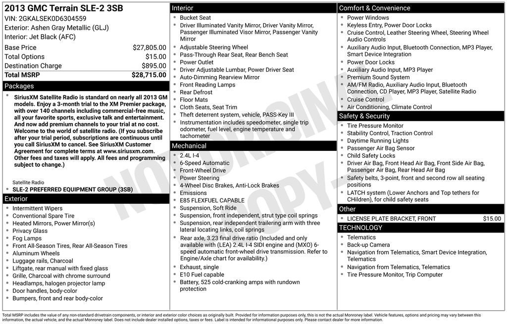 2013 GMC Terrain SLE-2