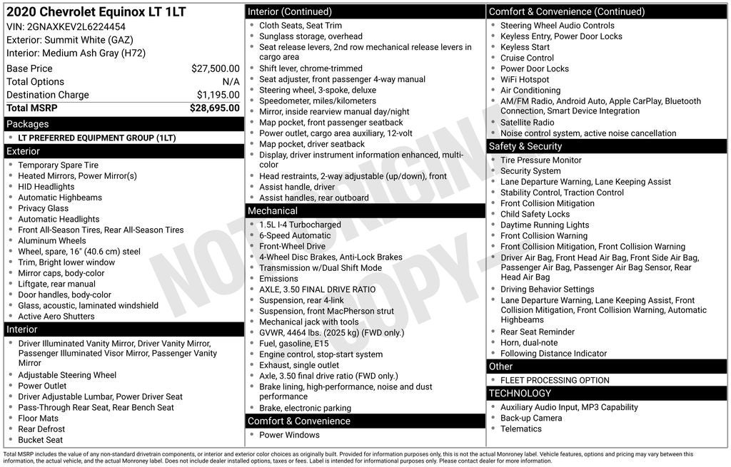 2020 Chevrolet Equinox LT