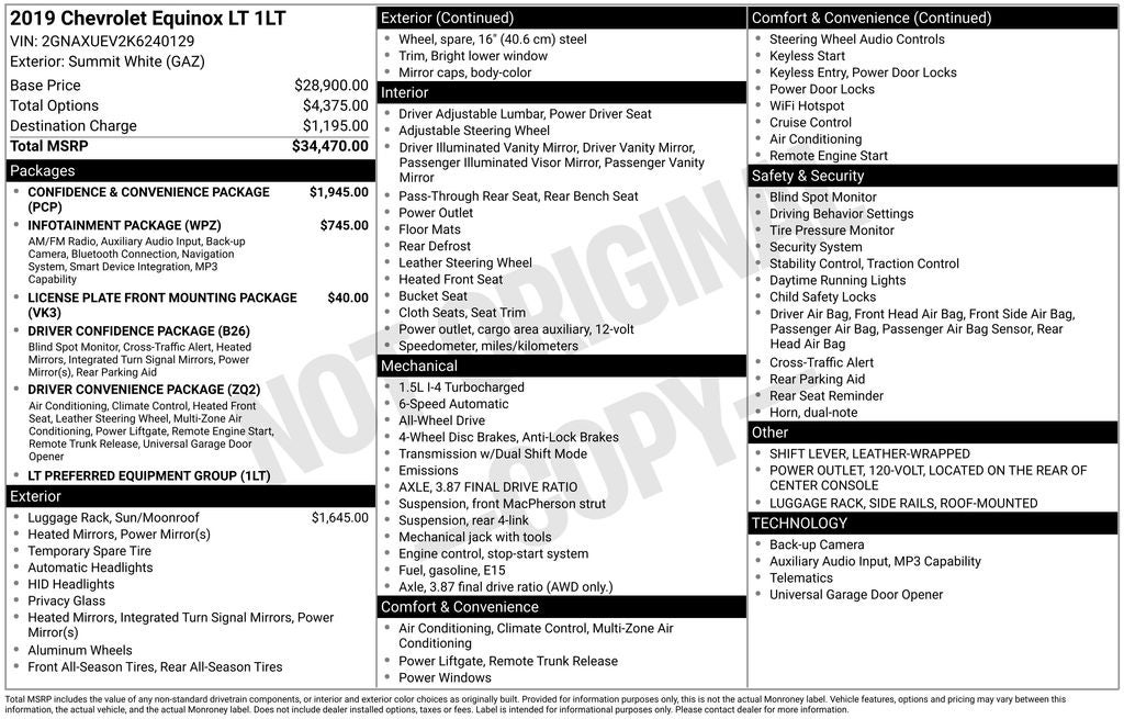 2019 Chevrolet Equinox LT