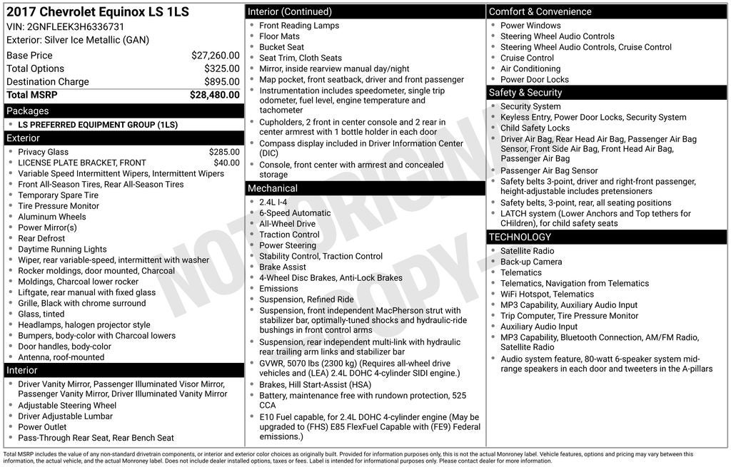 2017 Chevrolet Equinox LS