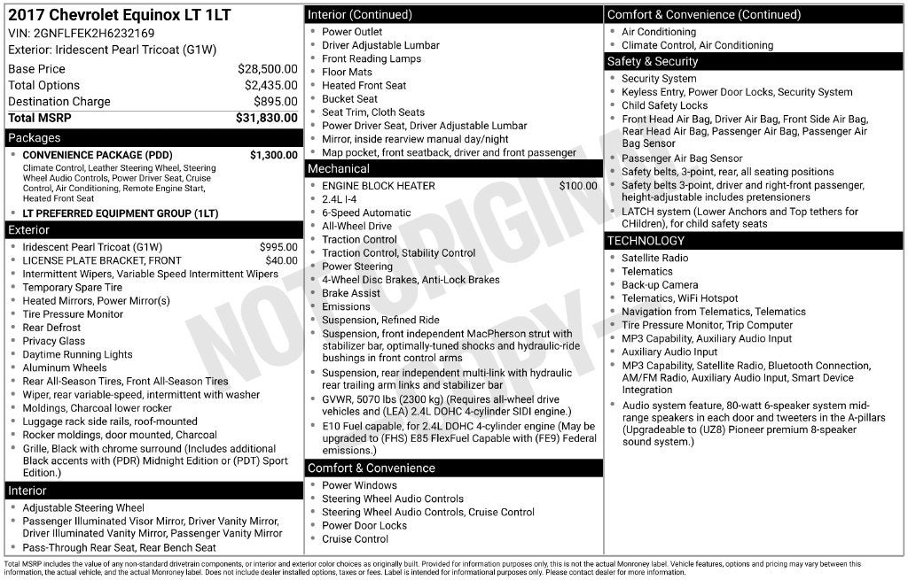 2017 Chevrolet Equinox LT