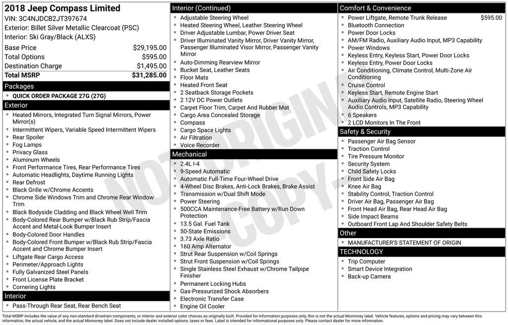 2018 Jeep Compass Limited