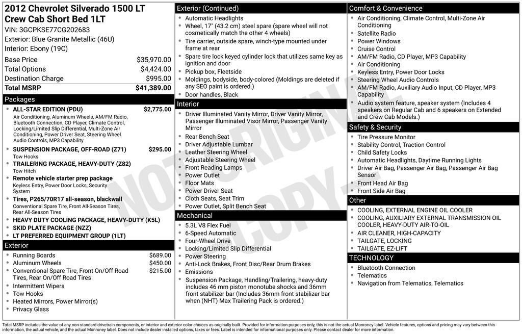 2012 Chevrolet Silverado 1500 LT