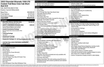 2022 Chevrolet Silverado 1500 LTD Custom Trail Boss