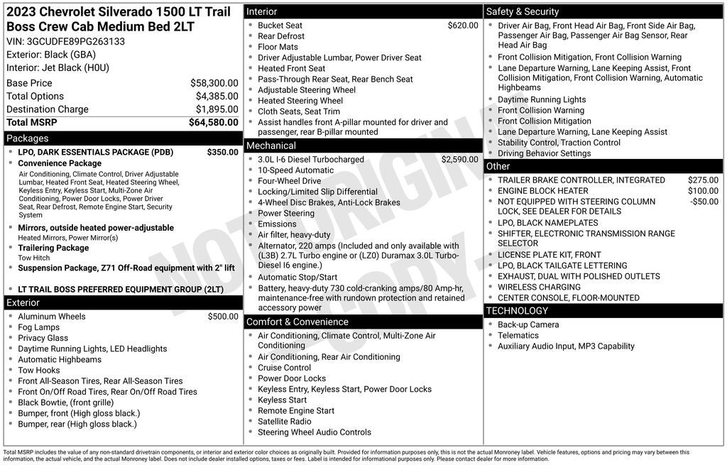 2023 Chevrolet Silverado 1500 LT Trail Boss