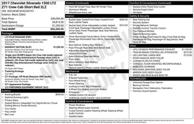 2017 Chevrolet Silverado 1500 LTZ 2LZ