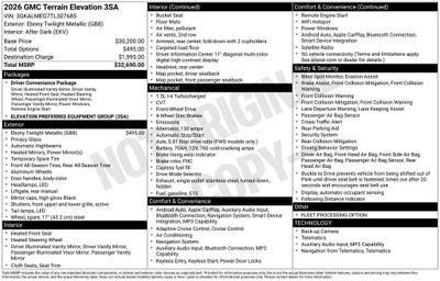 2026 GMC Terrain Elevation