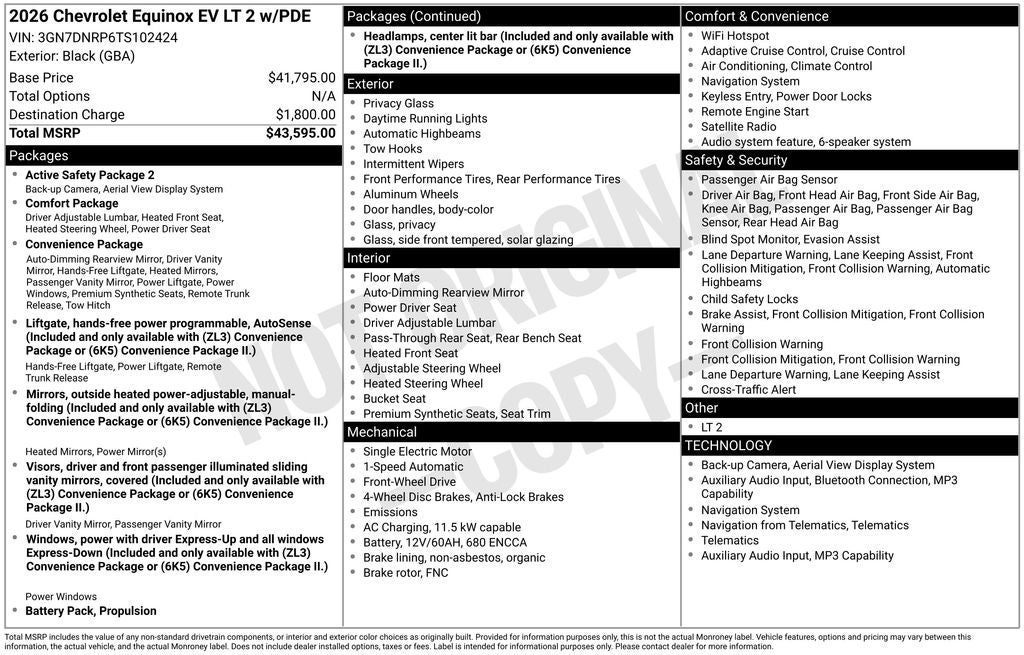 2026 Chevrolet Equinox EV LT