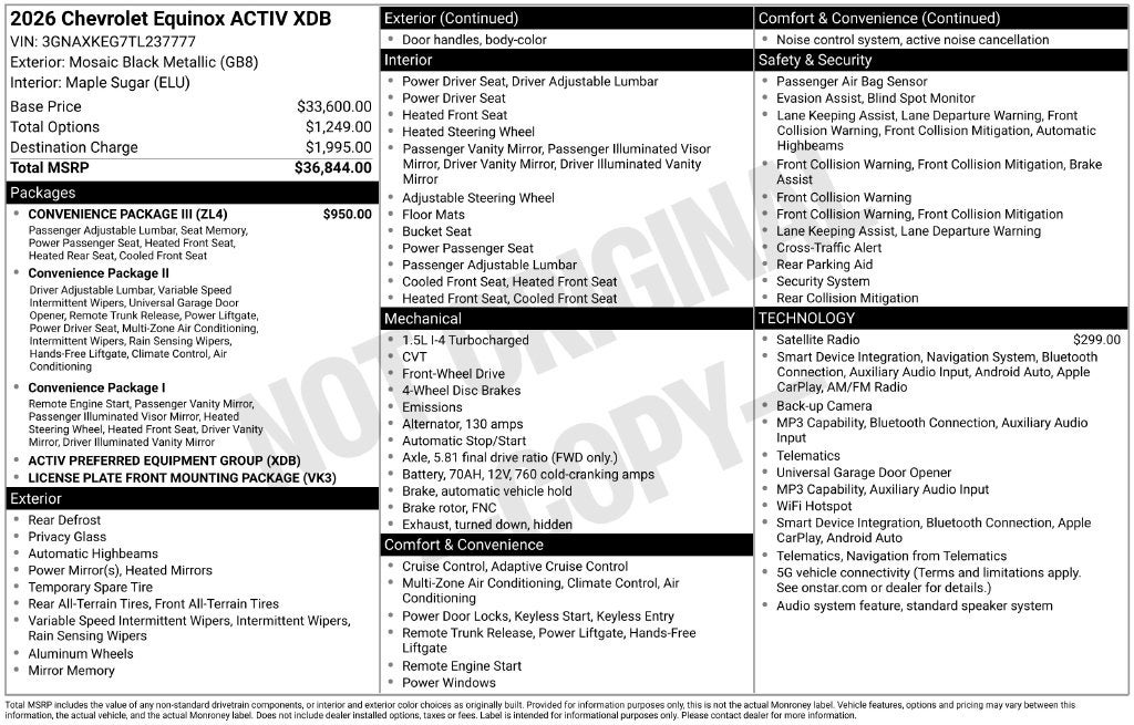 2026 Chevrolet Equinox ACTIV