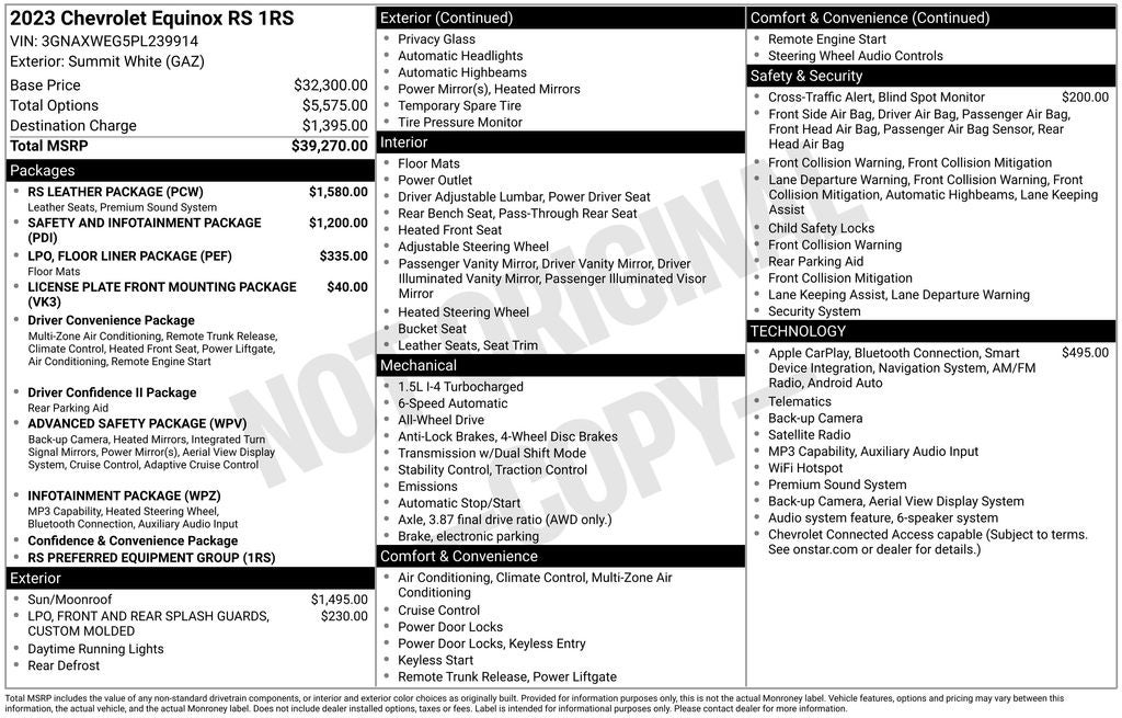 2023 Chevrolet Equinox RS