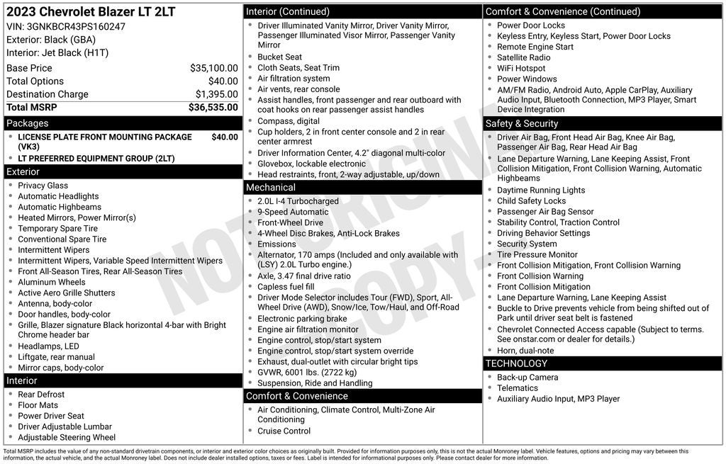 2023 Chevrolet Blazer LT