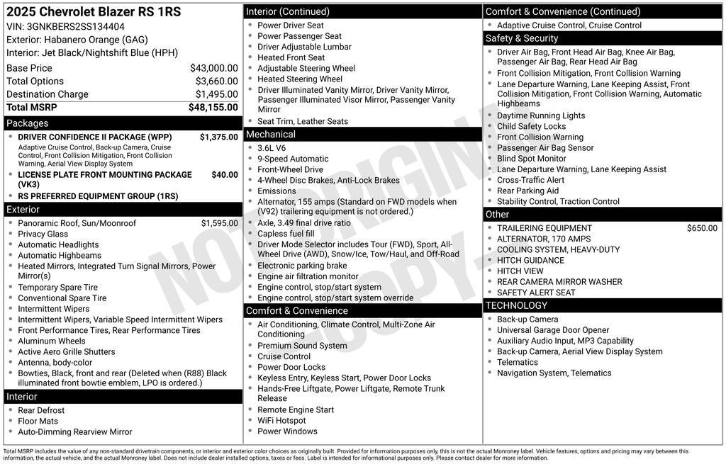 2025 Chevrolet Blazer RS