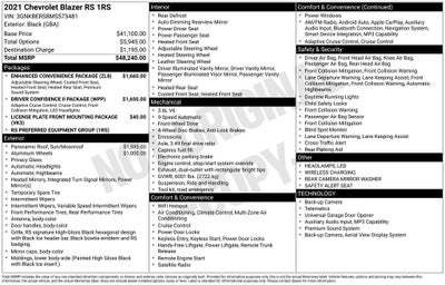 2021 Chevrolet Blazer RS