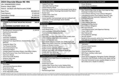 2024 Chevrolet Blazer RS