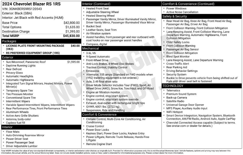 2024 Chevrolet Blazer RS