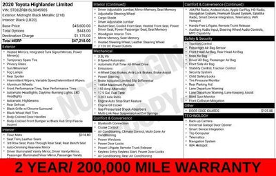 2020 Toyota Highlander Limited