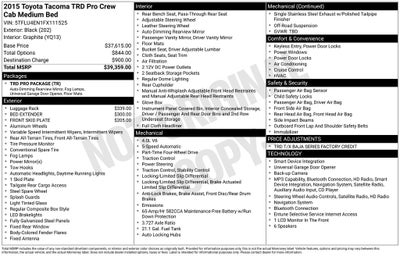 2015 Toyota Tacoma Base V6