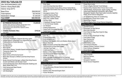 2022 Kia Telluride EX